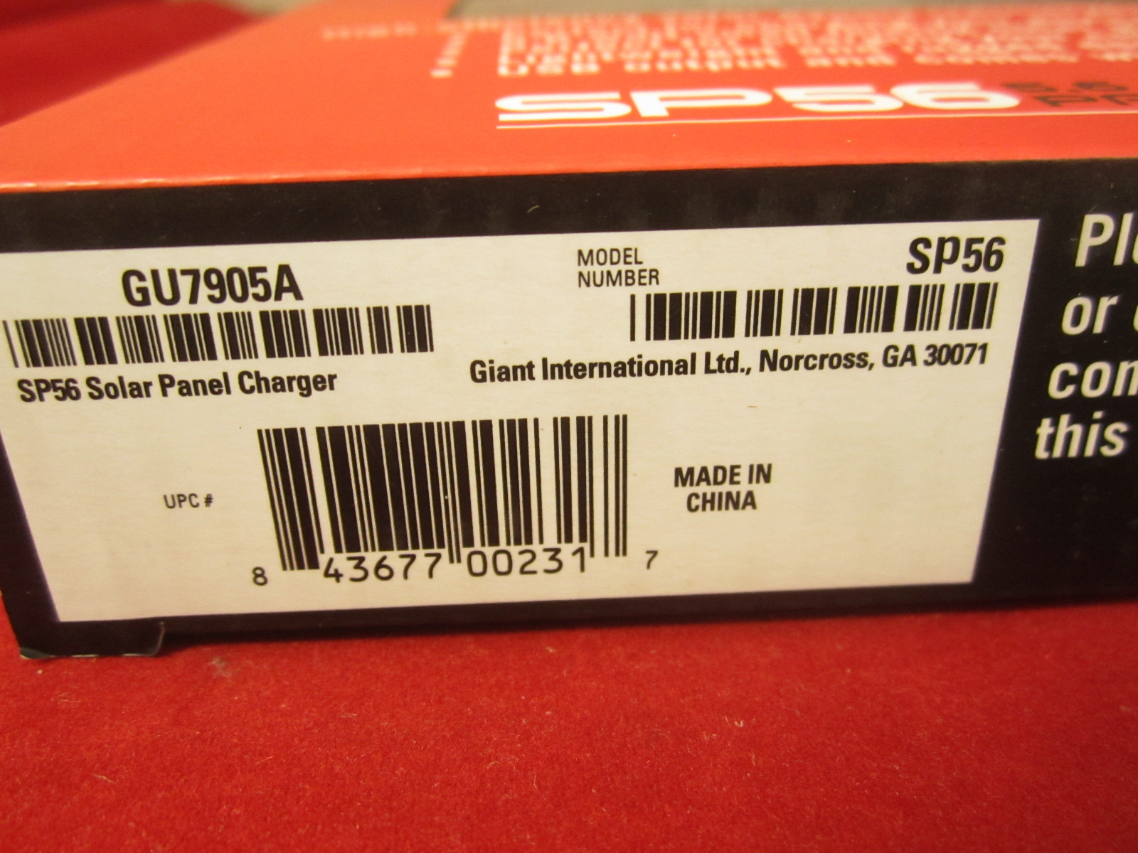 Olympia Sp56 Solar Panel Charger – 5.60 W, 5V DC Output Voltage, NOS