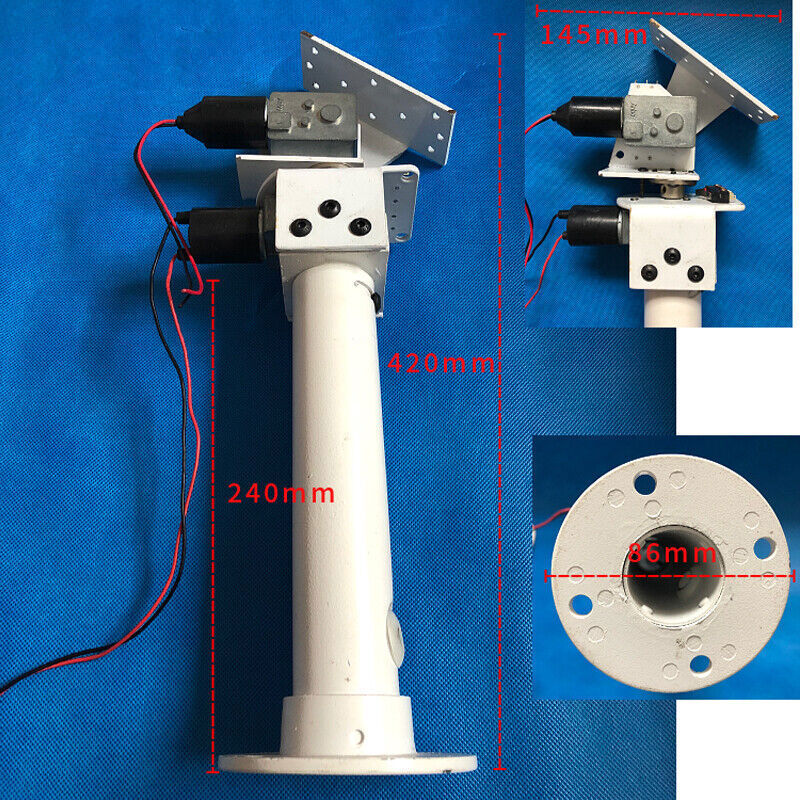 DC Dual-axis Gimbal For Solar Tracking Monitor 60kg Load High Torque X/Y-axis