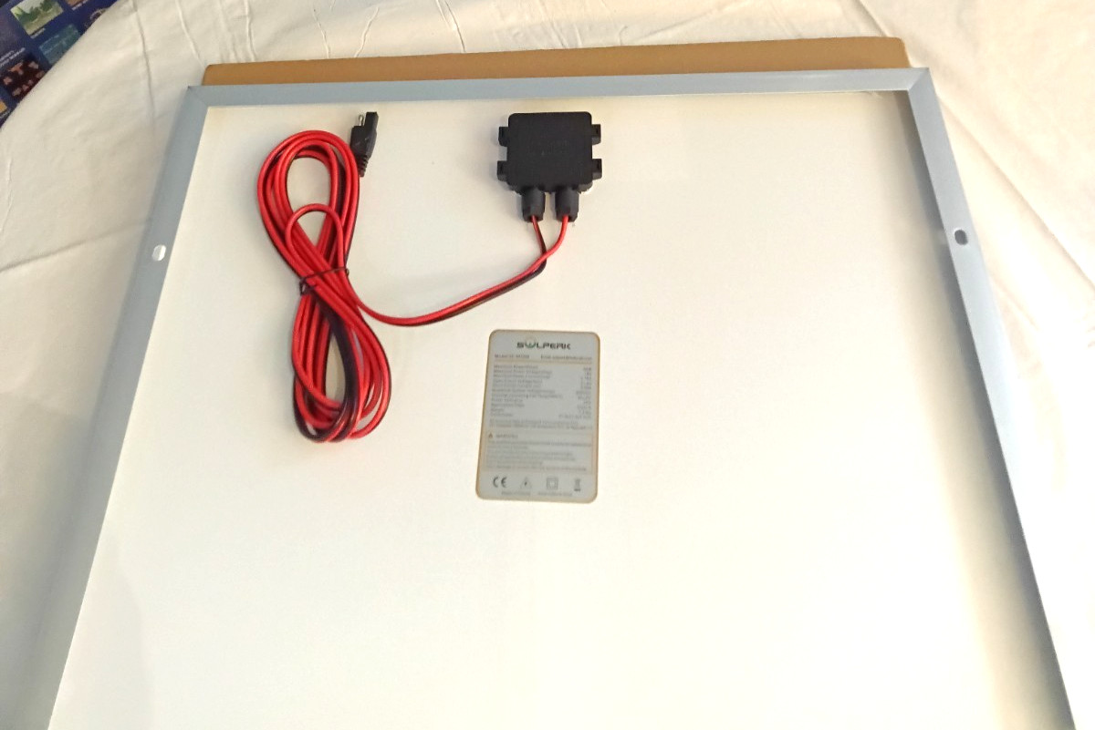 Solperk Solar 50W Solar Panel With Charge Controller Complete NEW