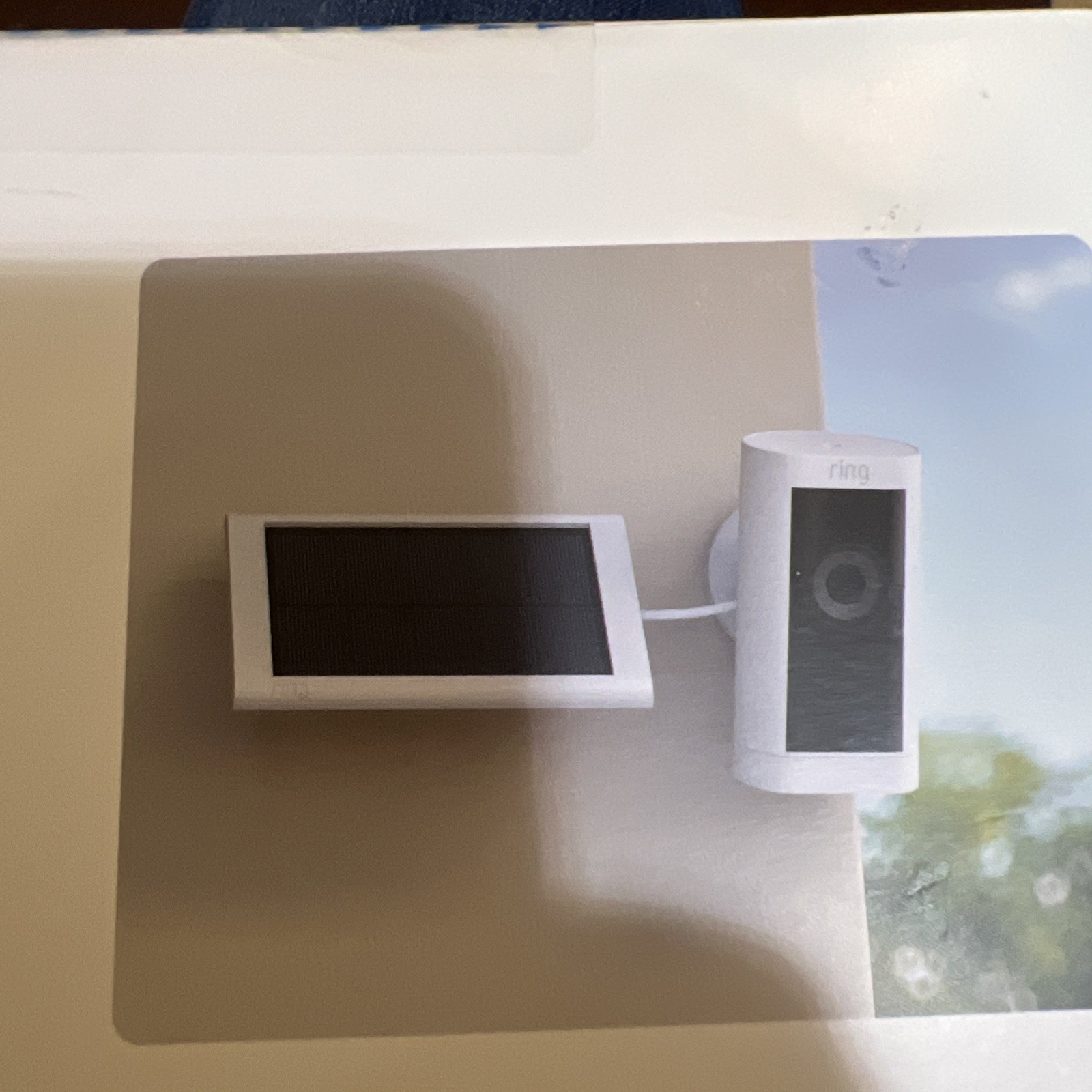 Ring Small Solar Panel 1.9W for Outdoor Camera White With Mount