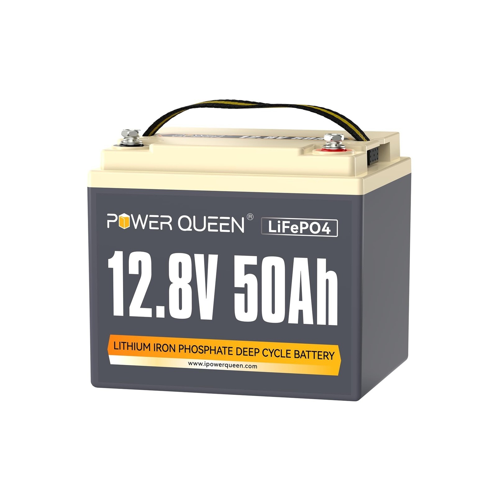 Power Queen 12V 50Ah LiFePO4 Battery Upgrade, Lithium Battery with 50A BMS Pr…