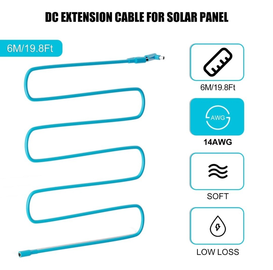 8mm Extension Cable DC7909 Solar Panel Cable DC8020 Compatible On The Go Power