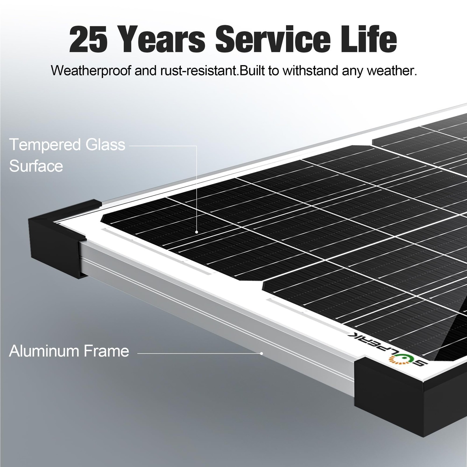 15W Solar Battery Charger 12V Waterproof + 8A Charge Controller – For RV, Boat