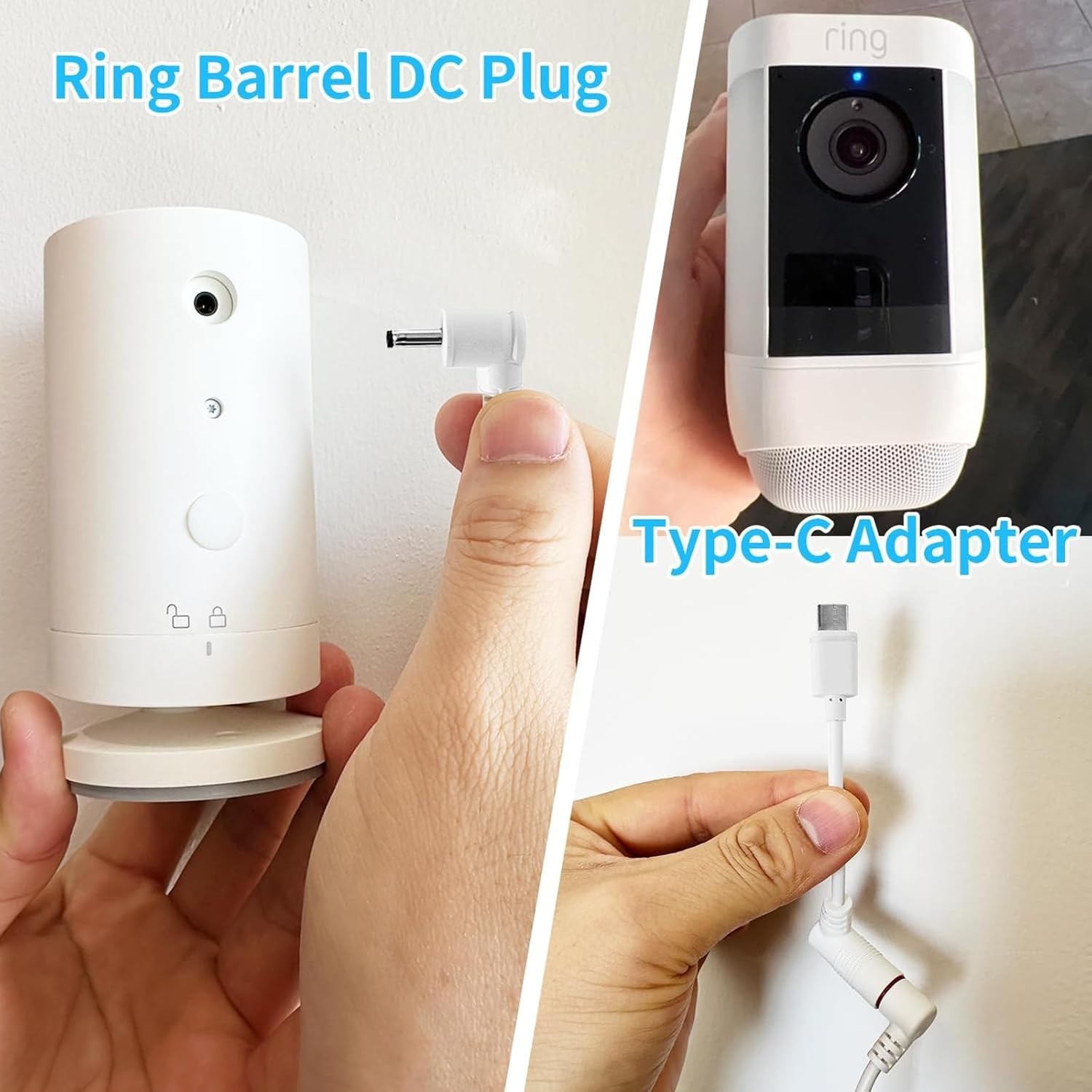 Ring Camera Solar Panel, Compatible with Ring Stick Up Cam Battery, Ring