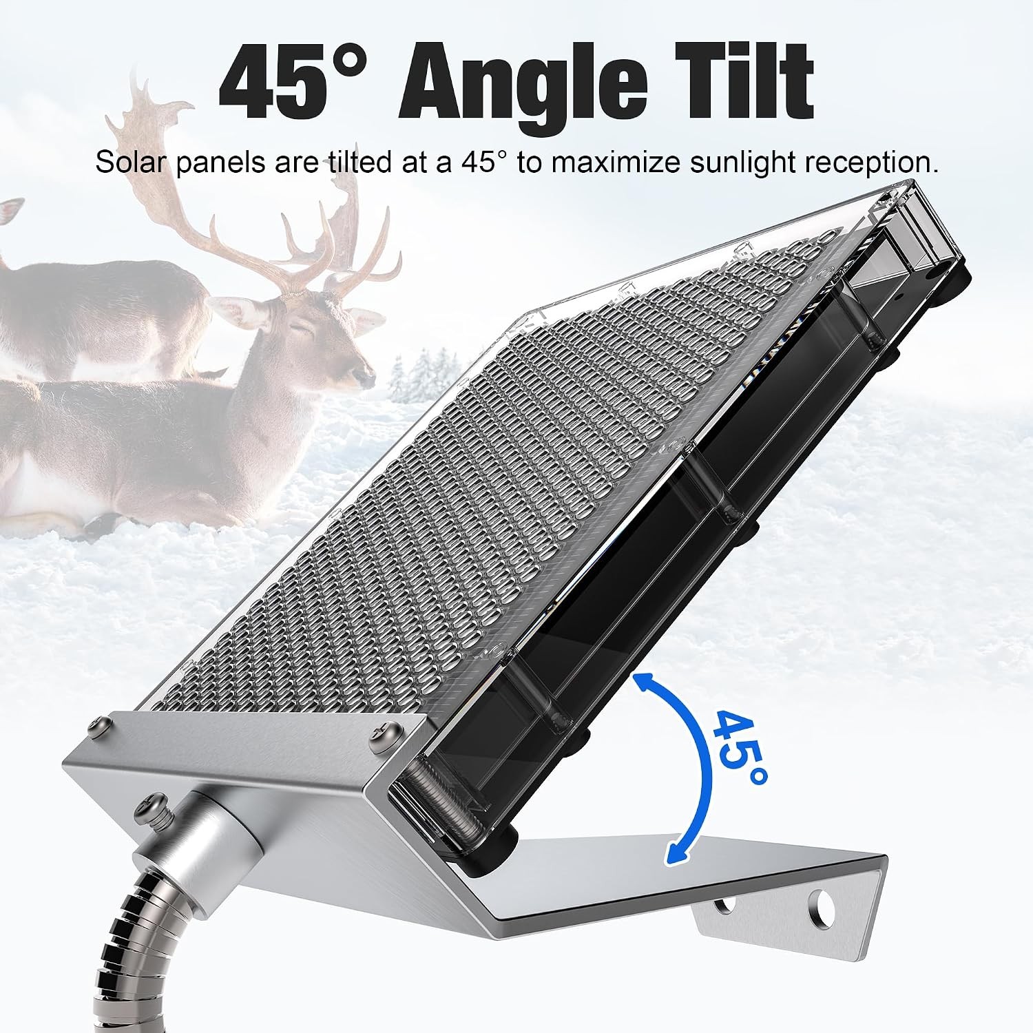 12V Waterproof Solar Panel Charger 1.7W Solar Powered Battery Charger for Deer