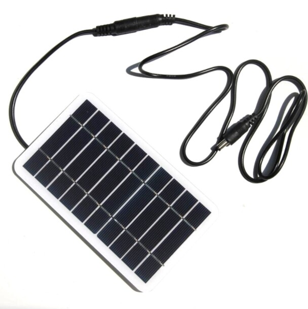 2W5V solar panel monocrystalline silicon DC5521 output charging 3.7V-5V battery
