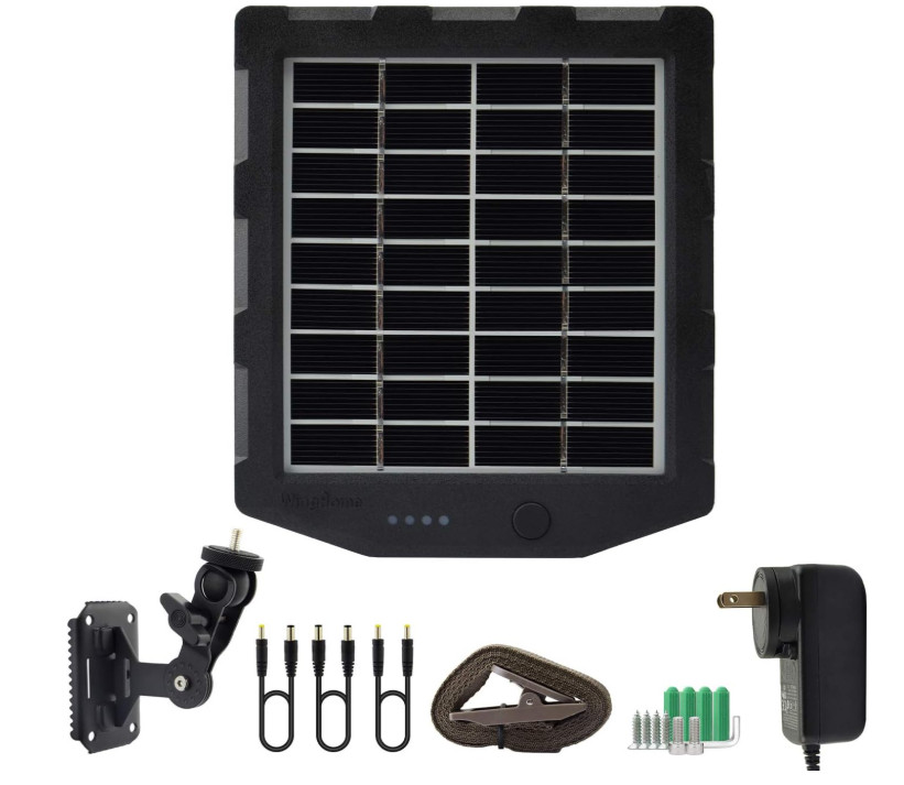 Trail Camera Solar Panel, WingHome Solar Battery Charger Kit 12V/1A 6V/1.5A