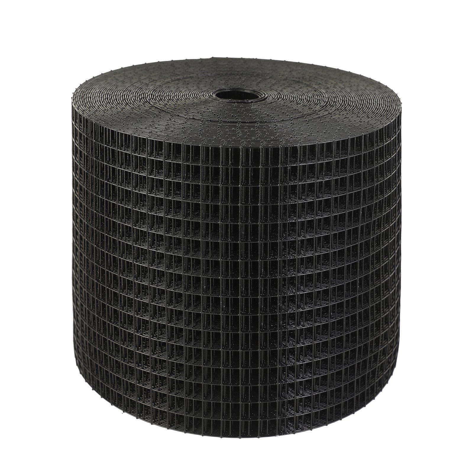 6in x 100ft Solar Animal Guard Roll, 1/2in Grid Hard PVC-Coated Galv Mesh