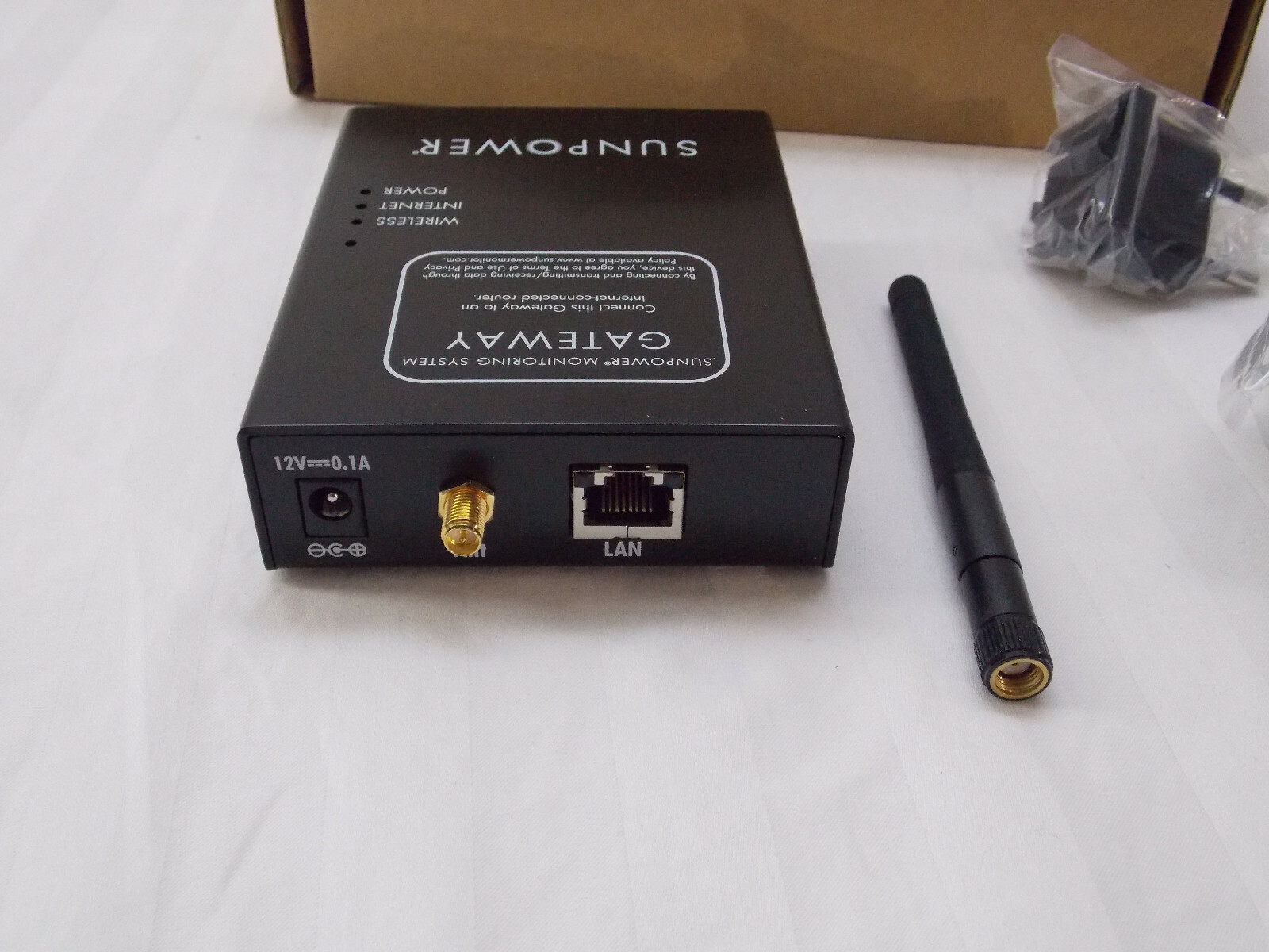 Sunpower Gateway 109876 (SPR-PMR-GTWY) Solar Energy Monitoring Unit