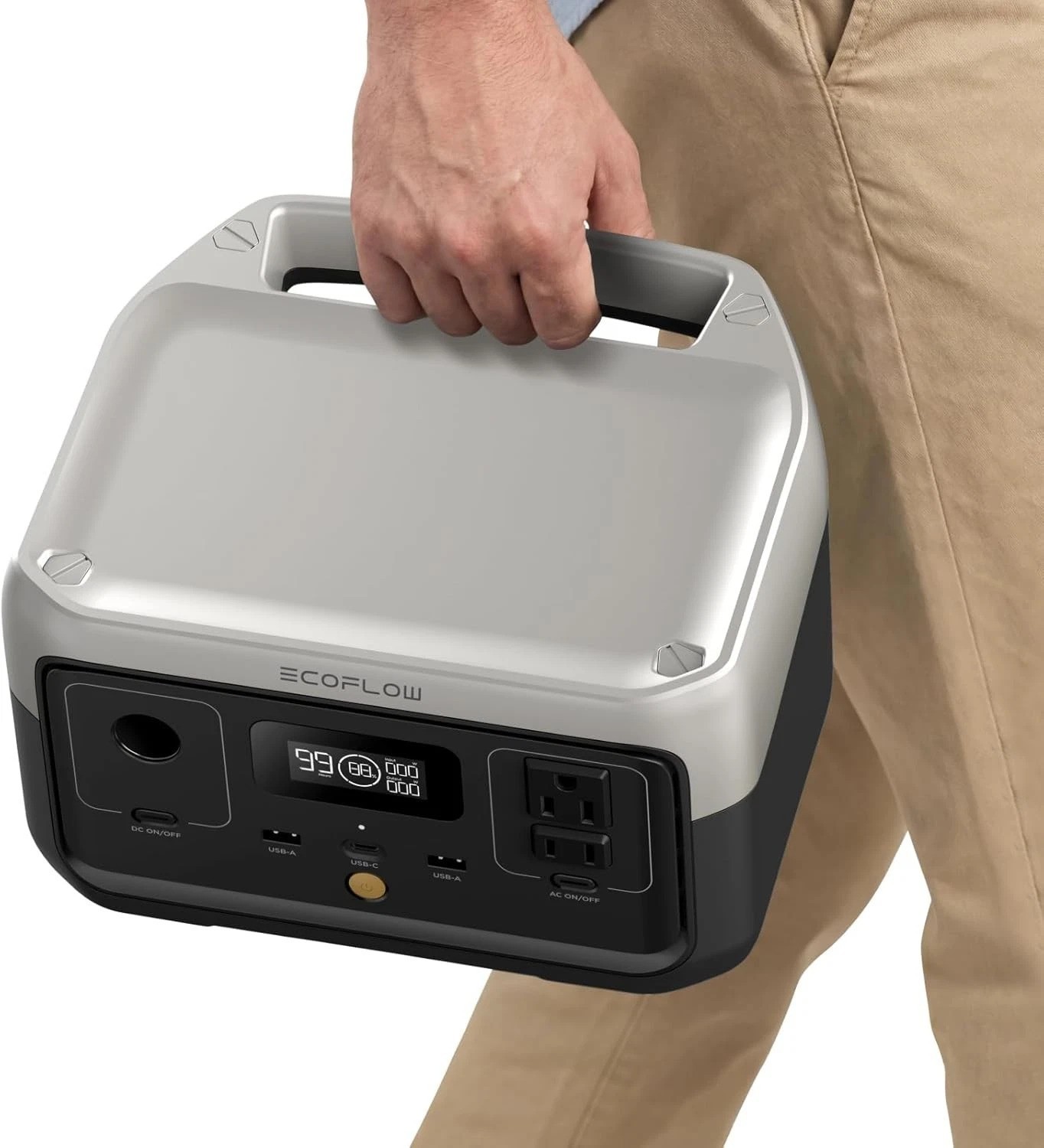 256Wh RIVER 2 Power Station – Solar Generator with 1-Hour Charge & 600W Output
