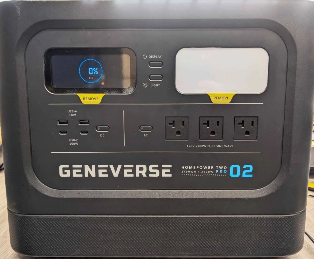 Geneverse 2419Wh LiFePO4 Portable Power Station TWO PRO- FOR PARTS