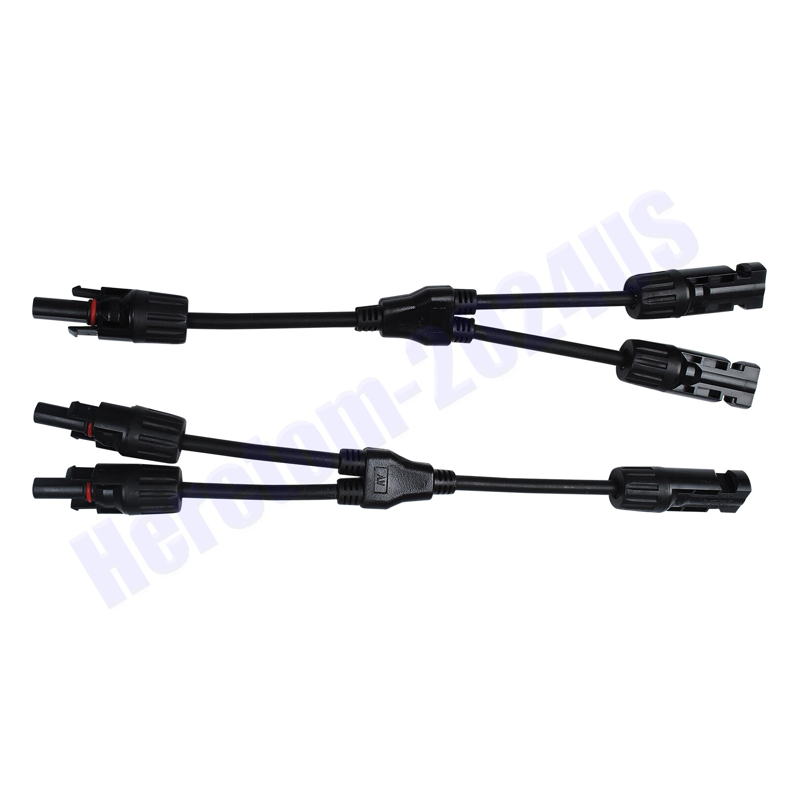 Lot Pair Y 2 Branch F&M Solar Panel PV Connector Cable Wire Splitter Waterproof