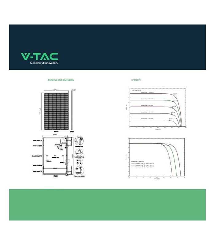 V-Tac 4.92 kW Solar Photovoltaic Panels 410W 108 Cells IP68