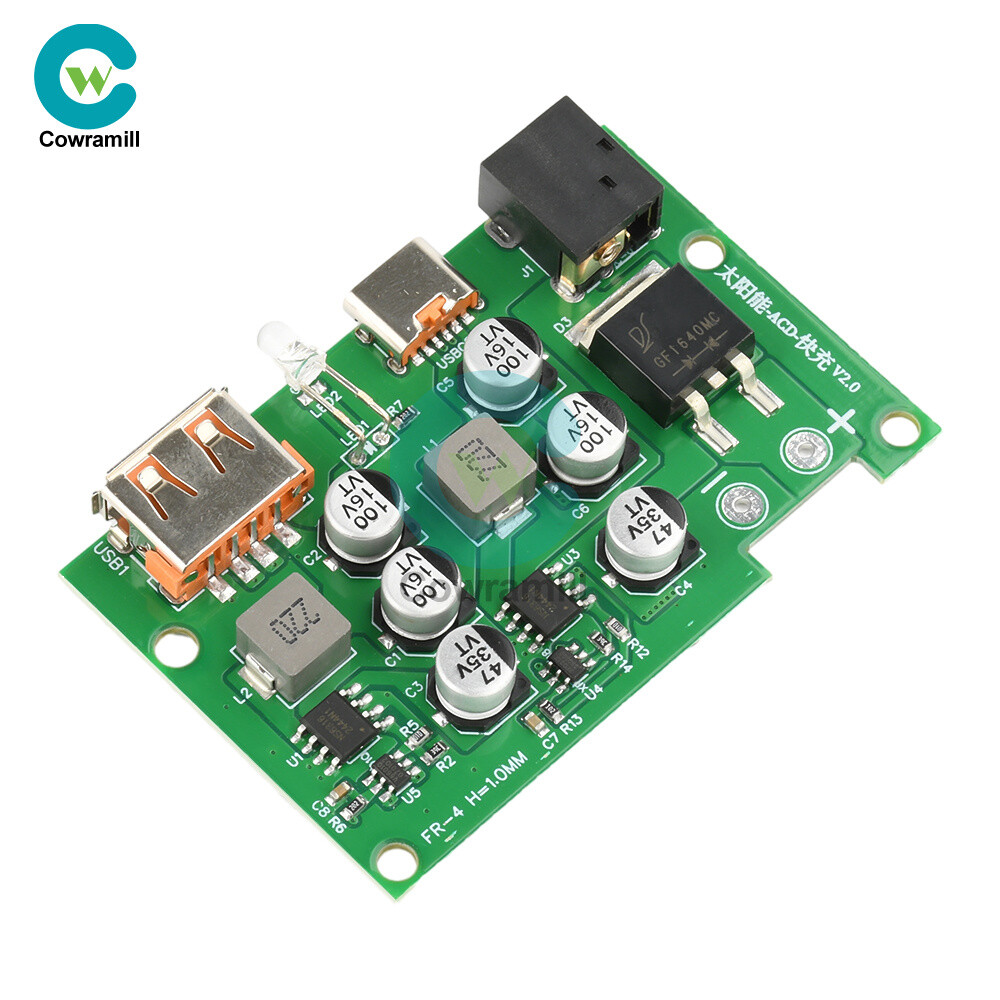 Solar Controller Solar Panel Voltage Regulator QC PD Fast Charging Solar Charger