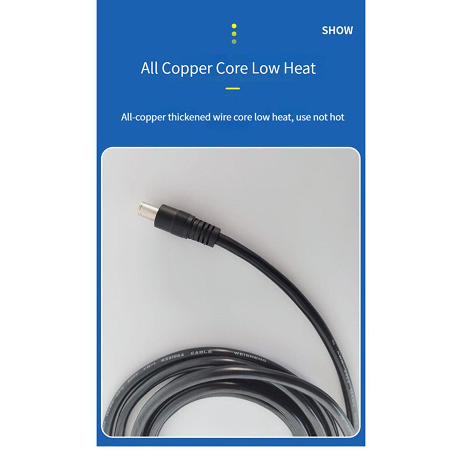 14AWG DC8MM Male to Power Cable Adapter 45A DC7909 Charging Cord