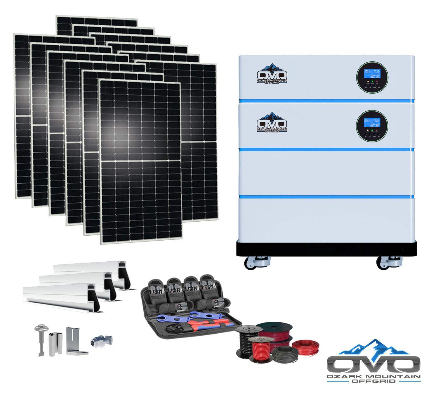 6KW OMO All-In-One Customizable Stacking Inverter/Battery System 120/240 11000W