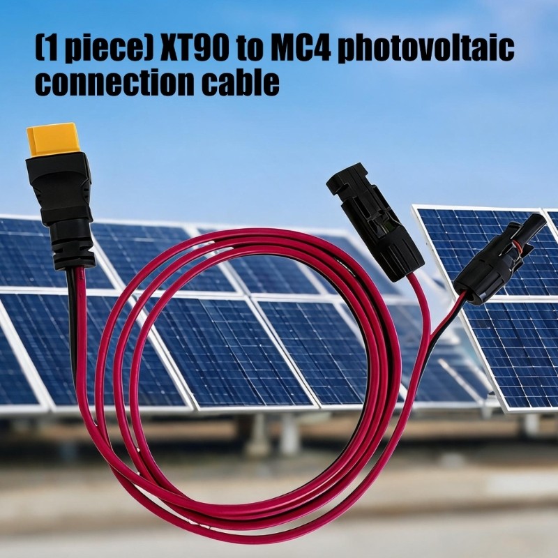 1.5m XT90 Photovoltaic Cable for Daily Solar Charging Work Use