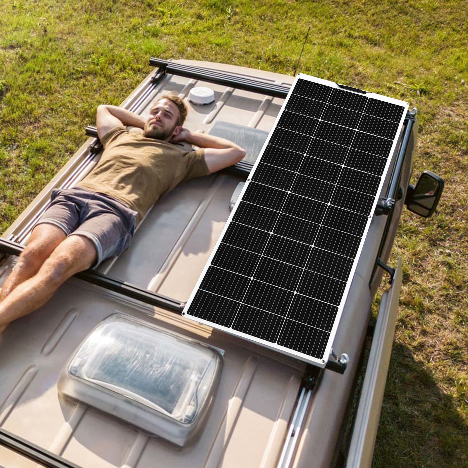 300W Flexible Solar Panel Kit with 20A Controller – PV Kit for RV Boats Camping