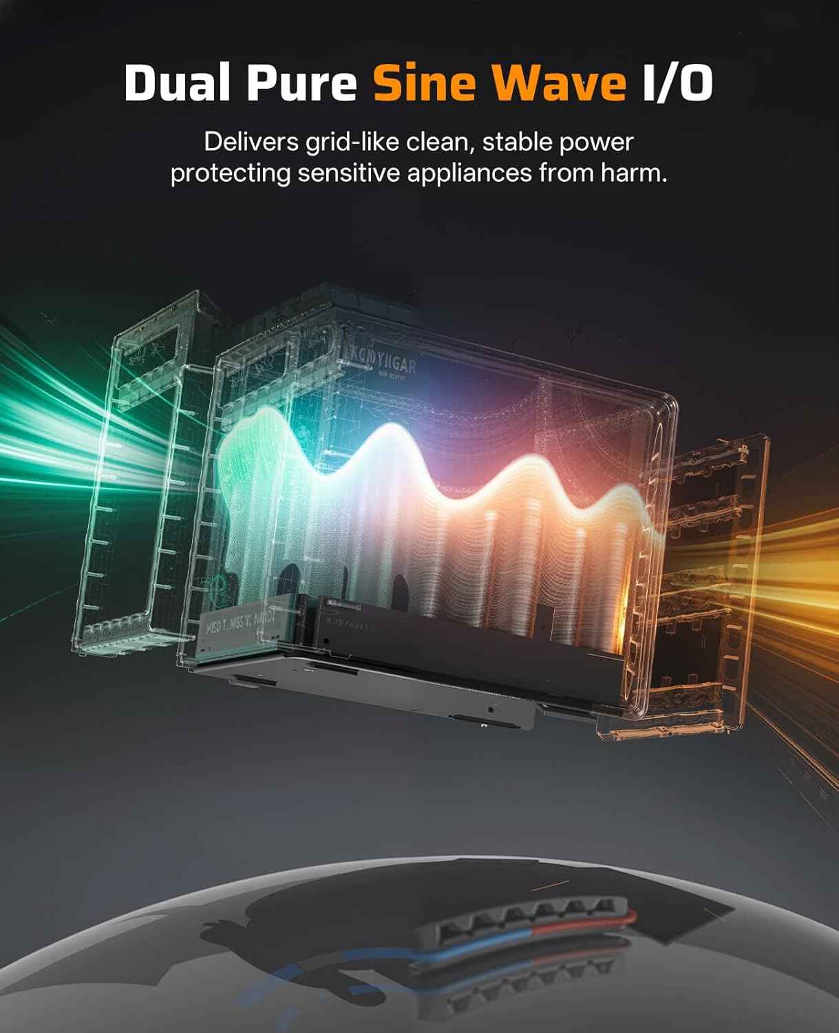 2048Wh Portable Power Station 2400W (Peak 4800W),P210 Lifepo4 Battery Generator,