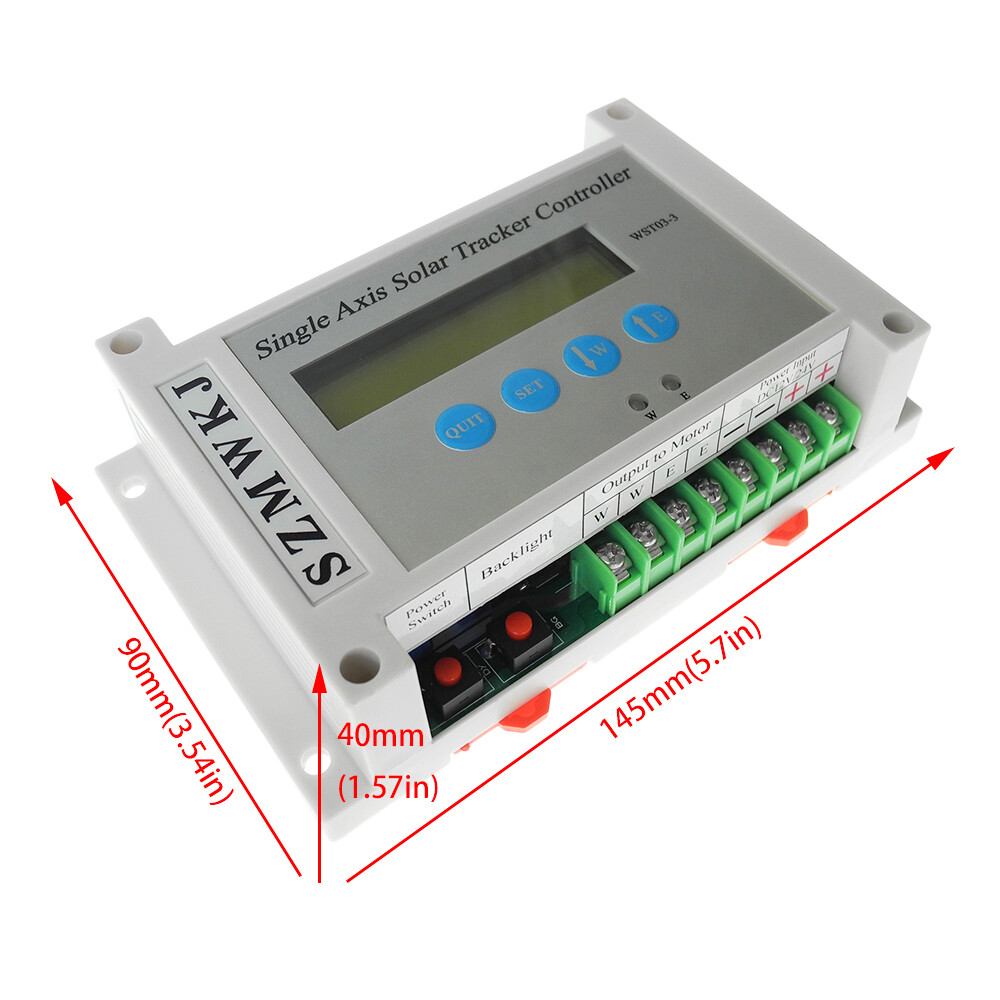 Single Axis Solar Tracker DIY Kit -12” Linear Actuator &Sun Tracking Controller