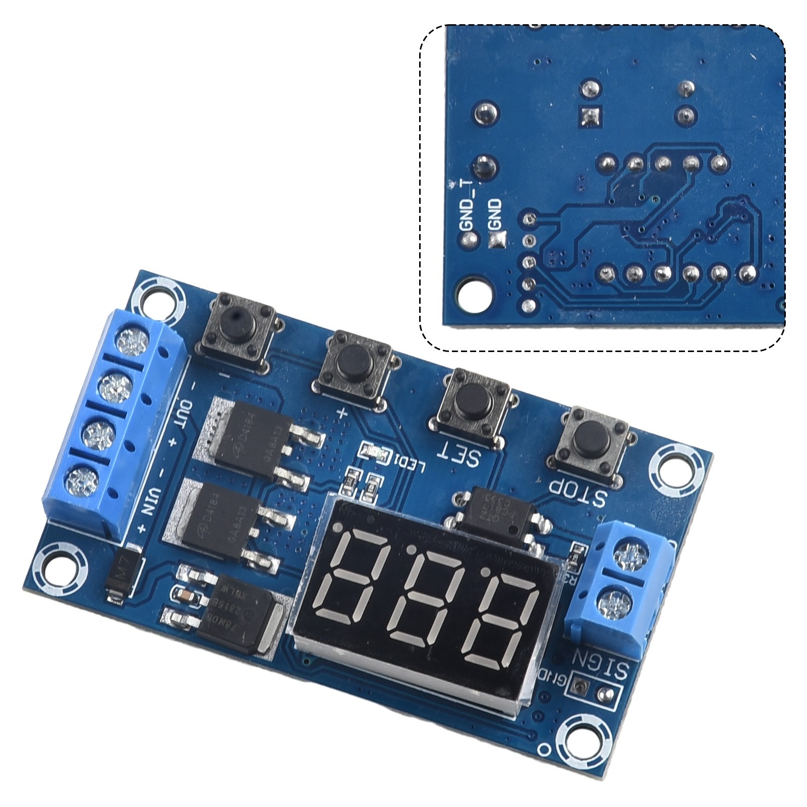 Wide Voltage Input for relay Delay Board Clear Interface Multifunctional Timer