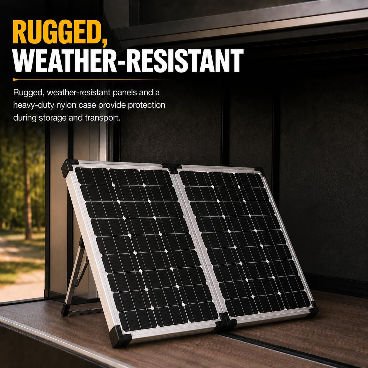 Go Power GP-PSK-130 130W Portable RV Solar Panel Kit – Folding Solar Panels with