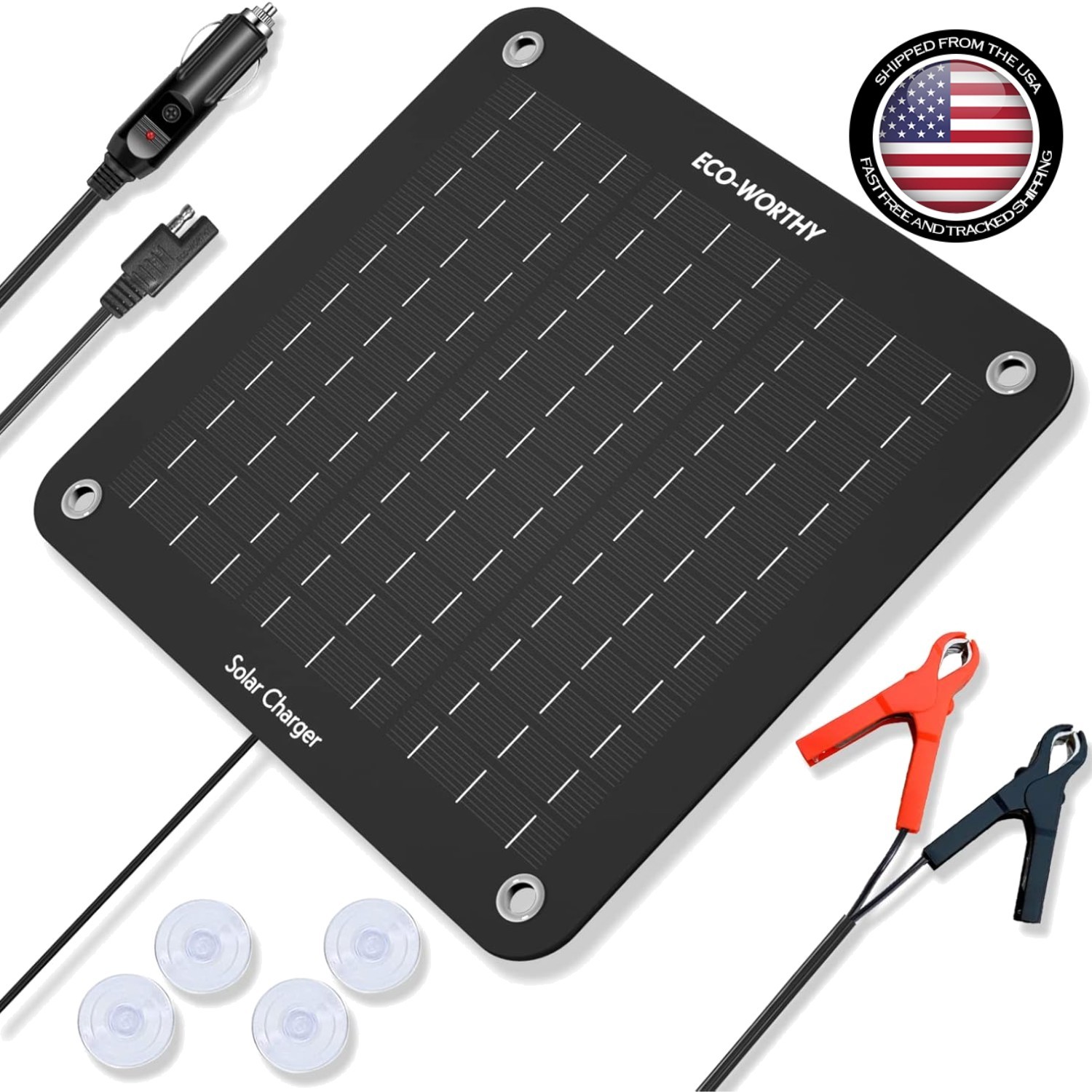 Easy Install 10W Solar Trickle Charger – Compatible with Multiple Vehicles
