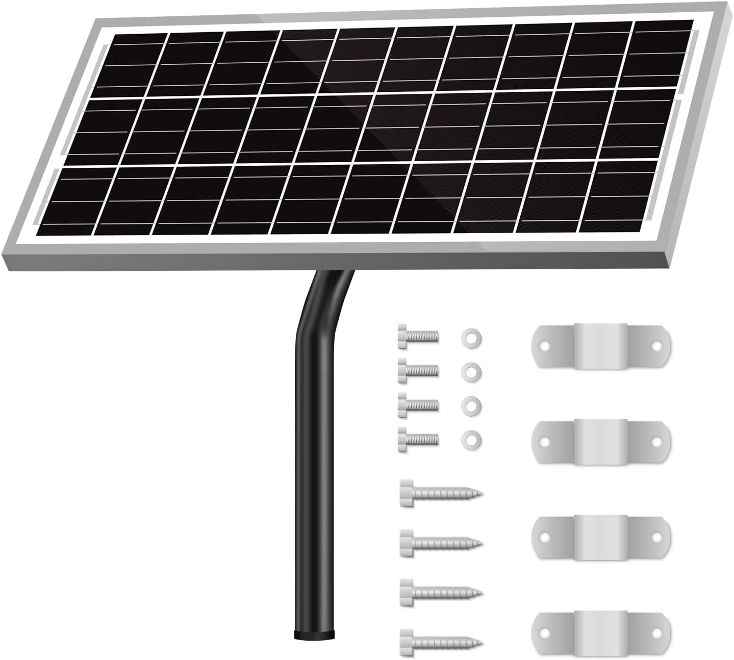 Newpowa 15W 12V 10BB Solar Panel Automatic Gate Openers, Compatible with Mighty