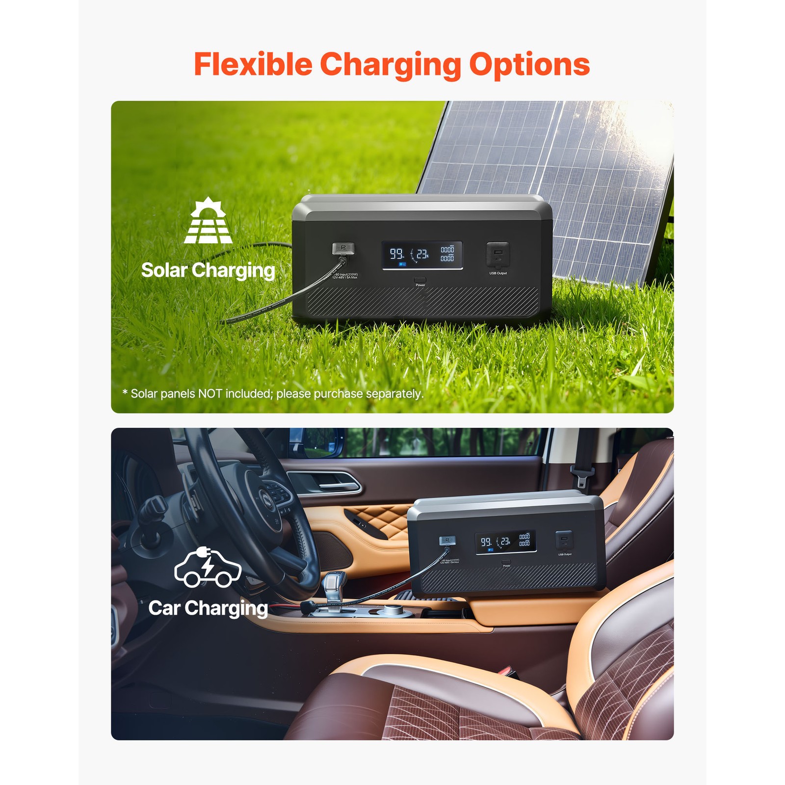 Uimoso Extra Battery for Portable Power Station 2160Wh LiFePO4 Expansion Unit