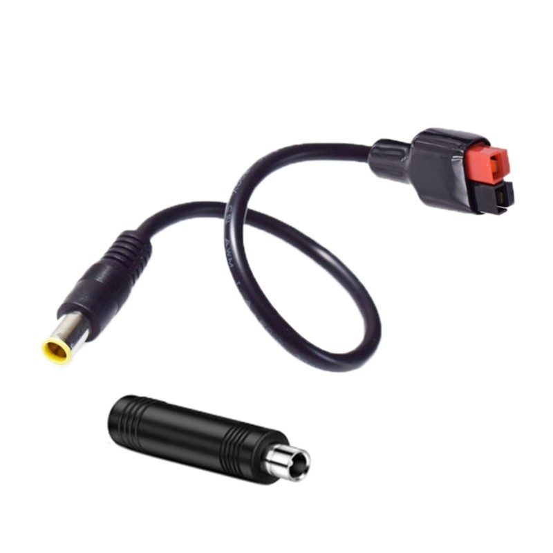 30A Solar use wire set with black cover and extra tip for input charging