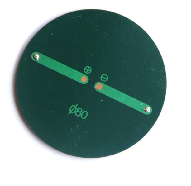 80mm Polycrystalline silicon 6V solar drip panel solar panel round light panel