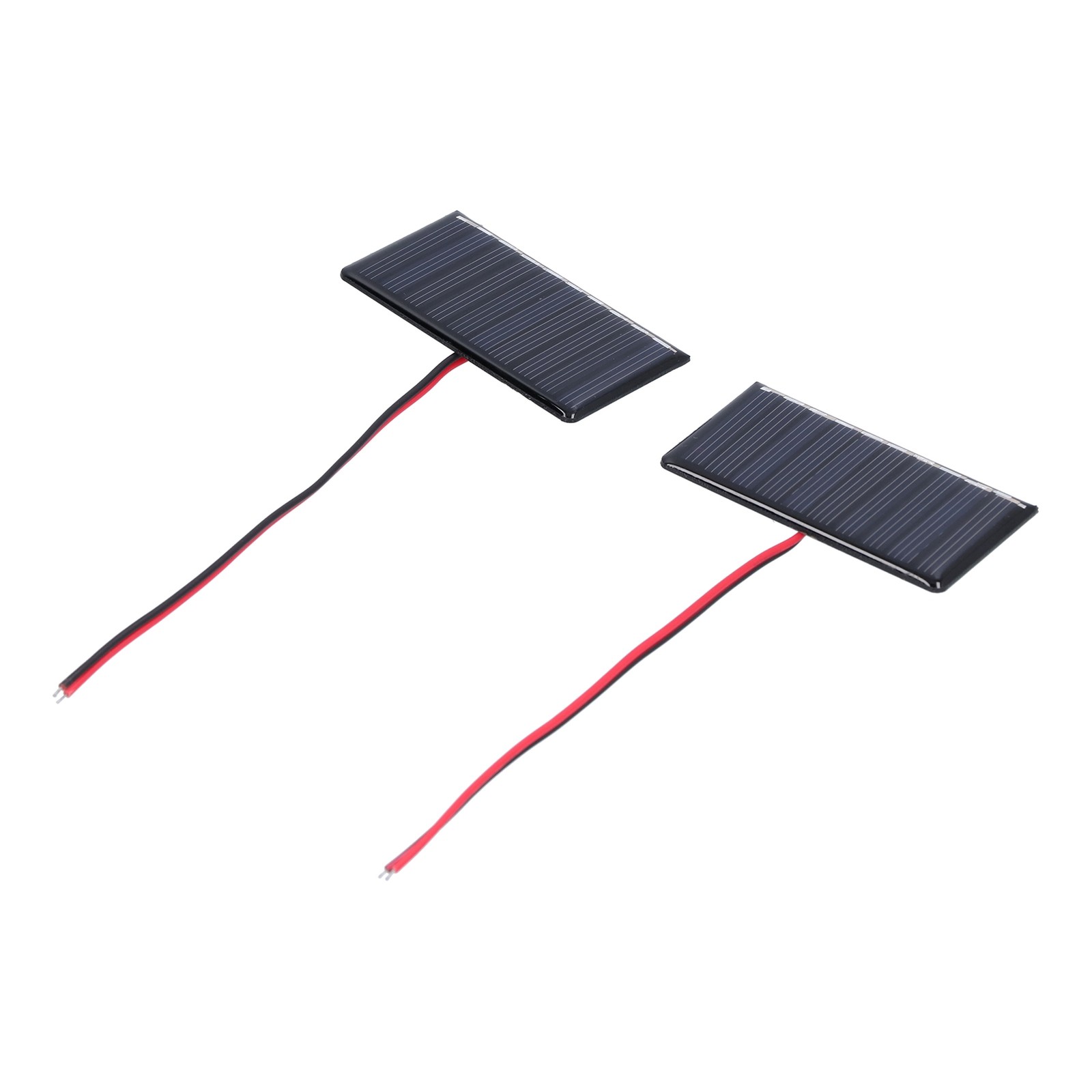 2Pcs Solar Panel Module Polysilicon Micro Glue Power Solar Cells 68x36mm 0.3W 5V