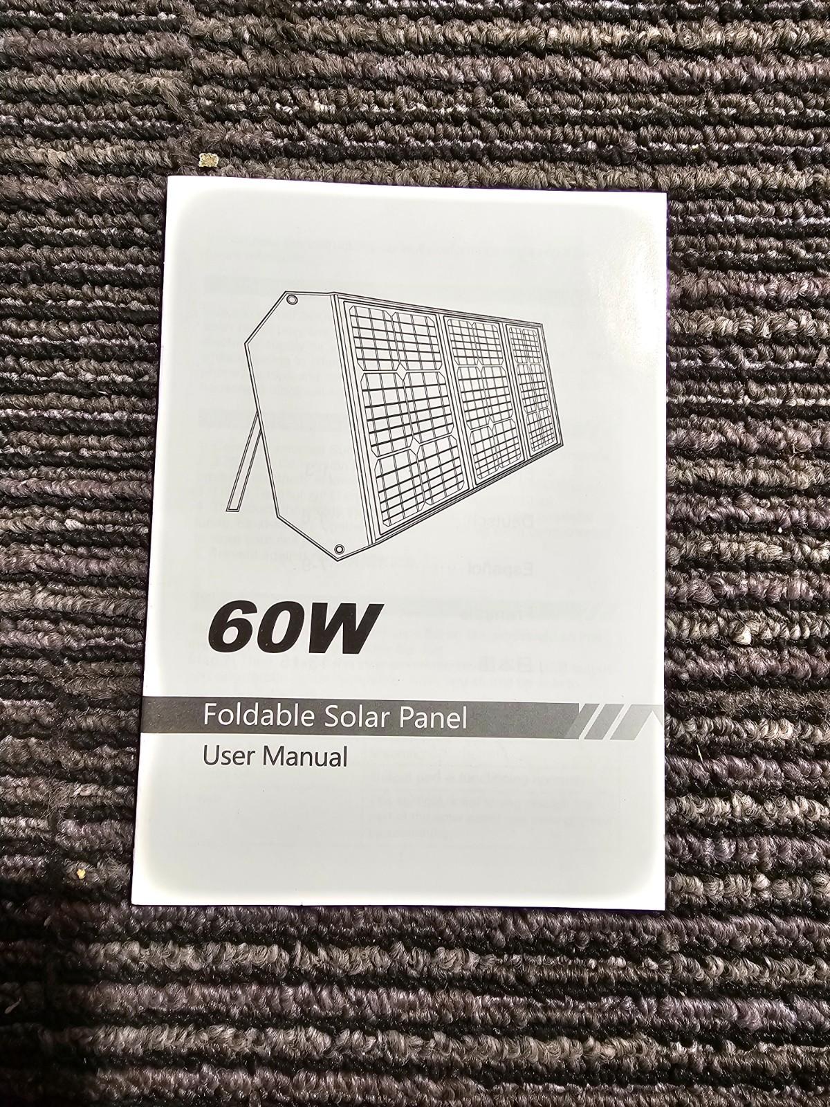 Powkey S60 Foldable Solar Panel Charger 18V DC Output 60KW