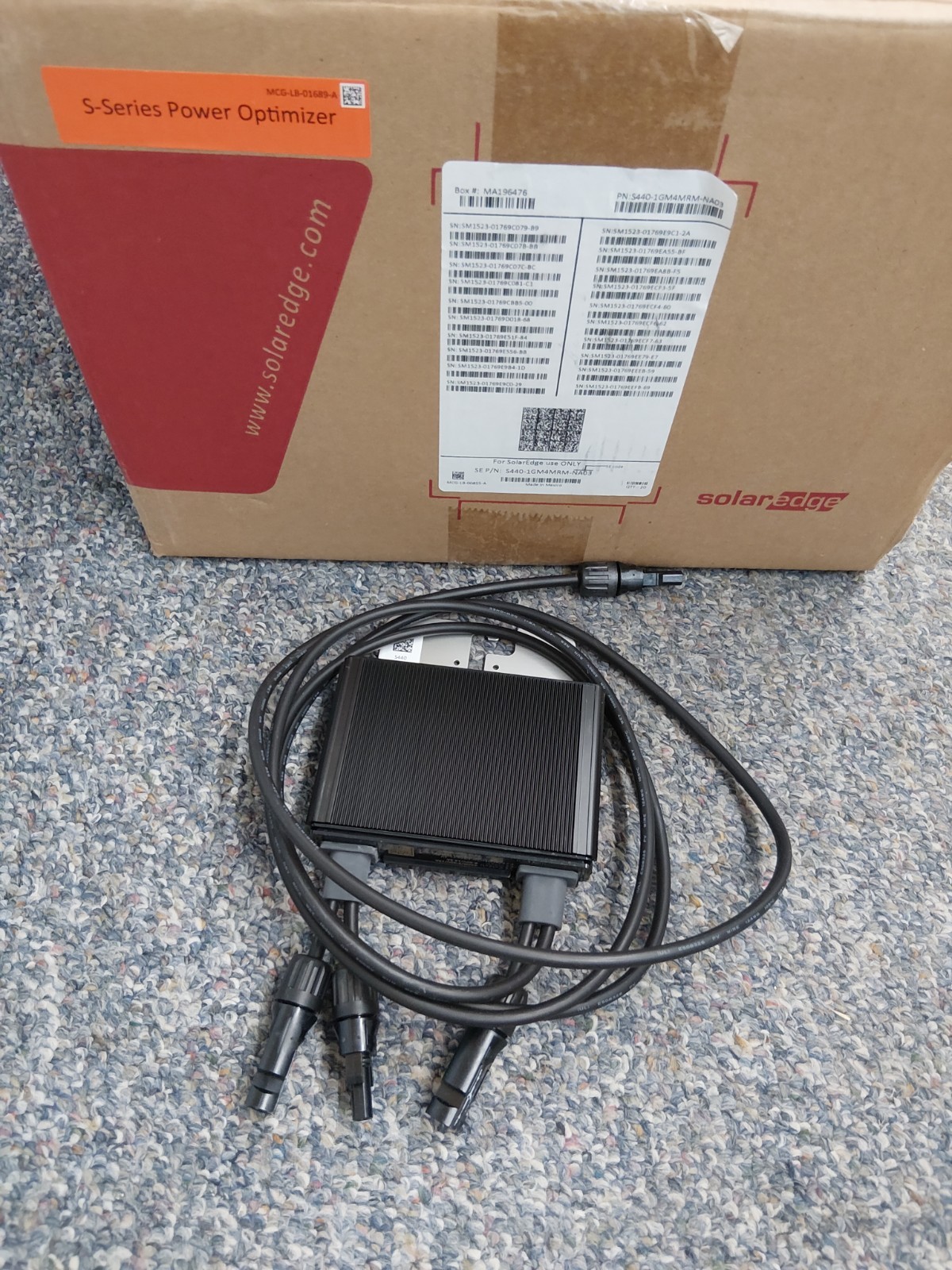 SOLAR EDGE S SERIES POWER OPTIMIZER MODEL S440 ARRAY PANEL NEW