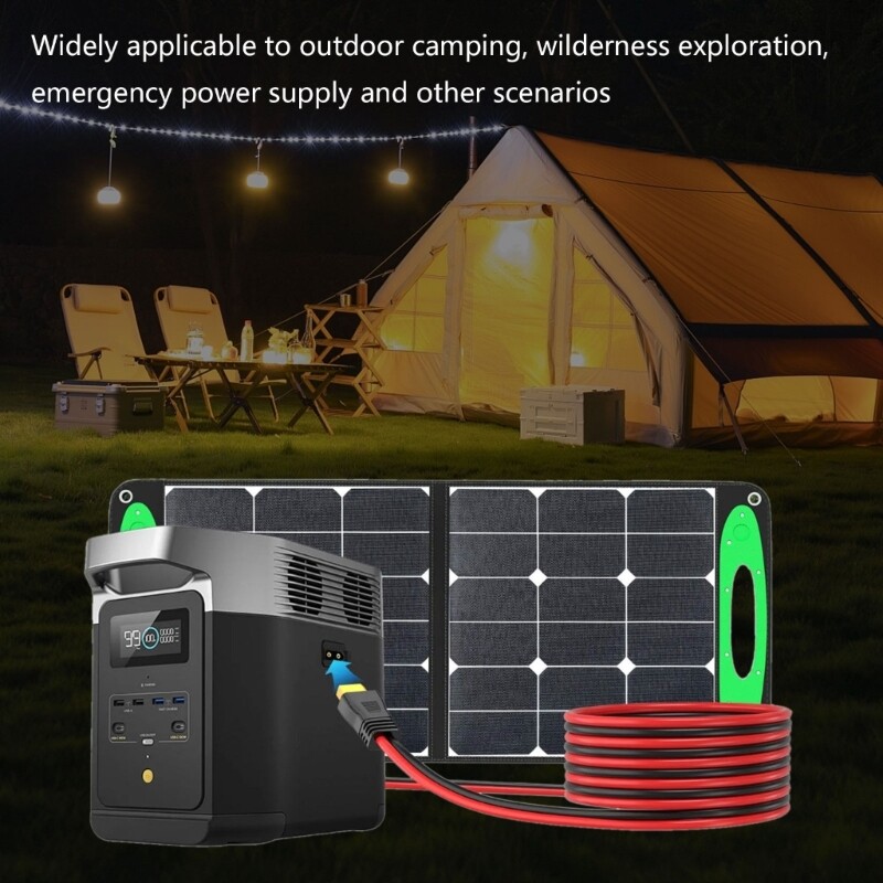 12AWG Solar Connectors to XT60 Extension Cable for Car and Camping Energy Needs
