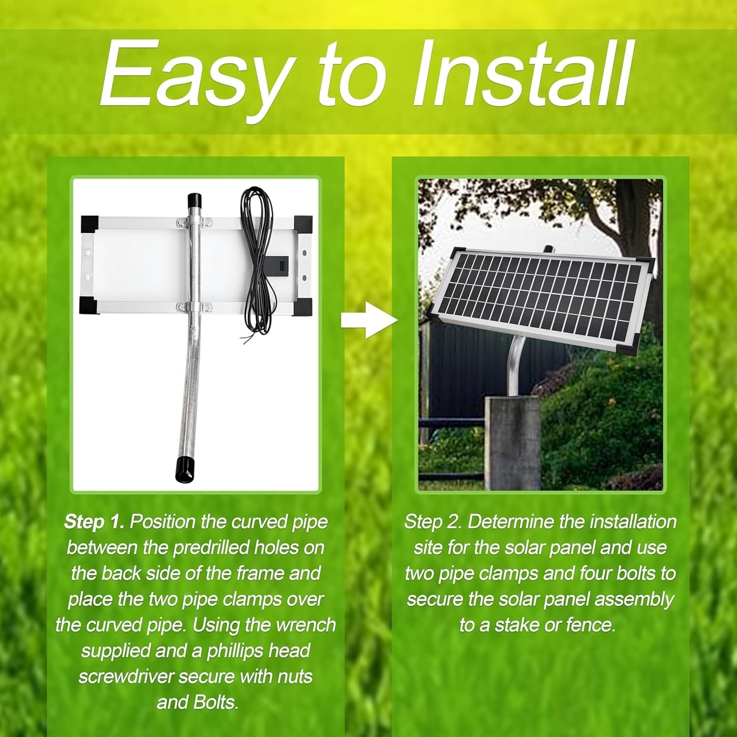 Solar Panel Kit FM123 Compatible with Mighty Mule Automatic Gate Openers | Co…
