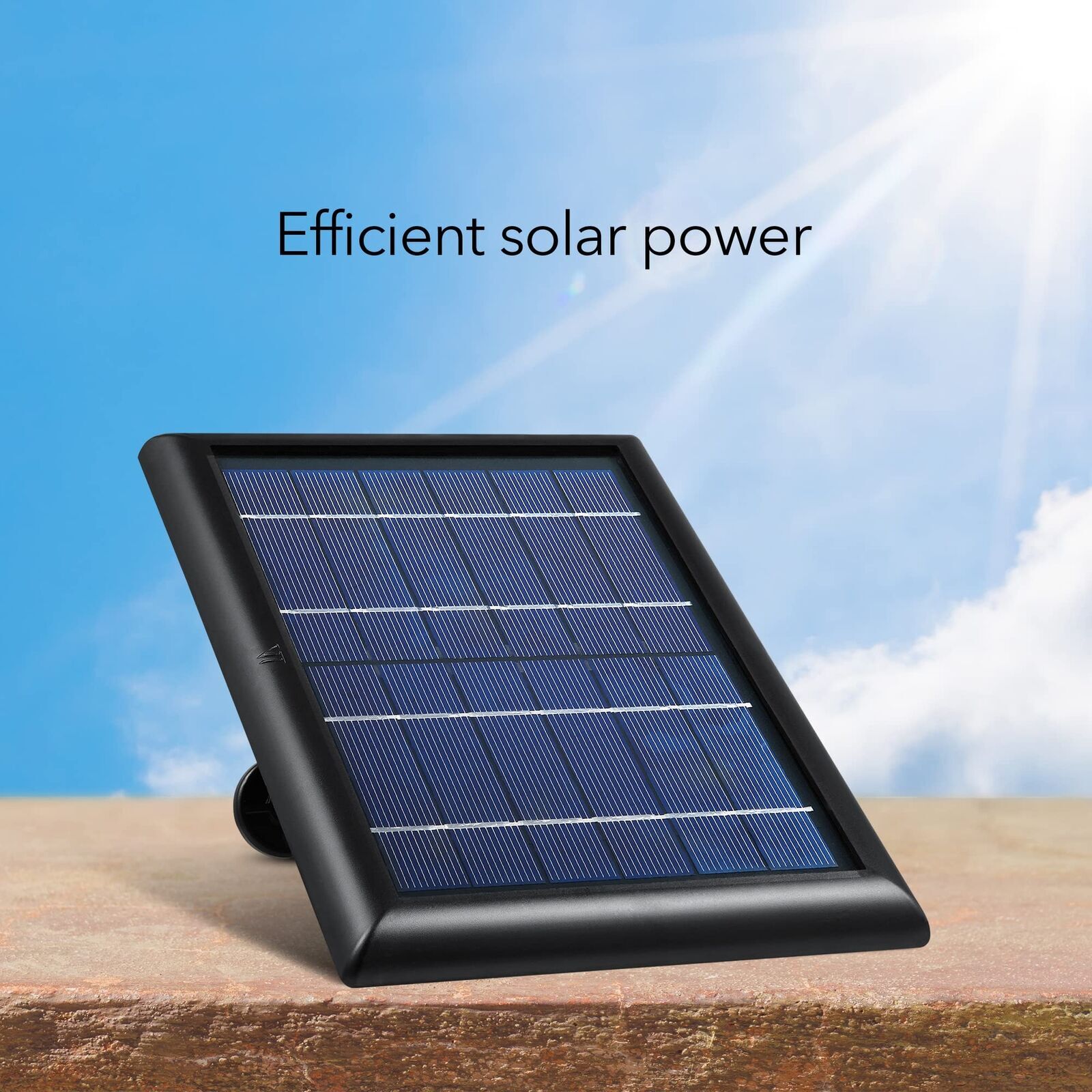 Wasserstein Solar Panel – Compatible with Blink Video Doorbell (Black)