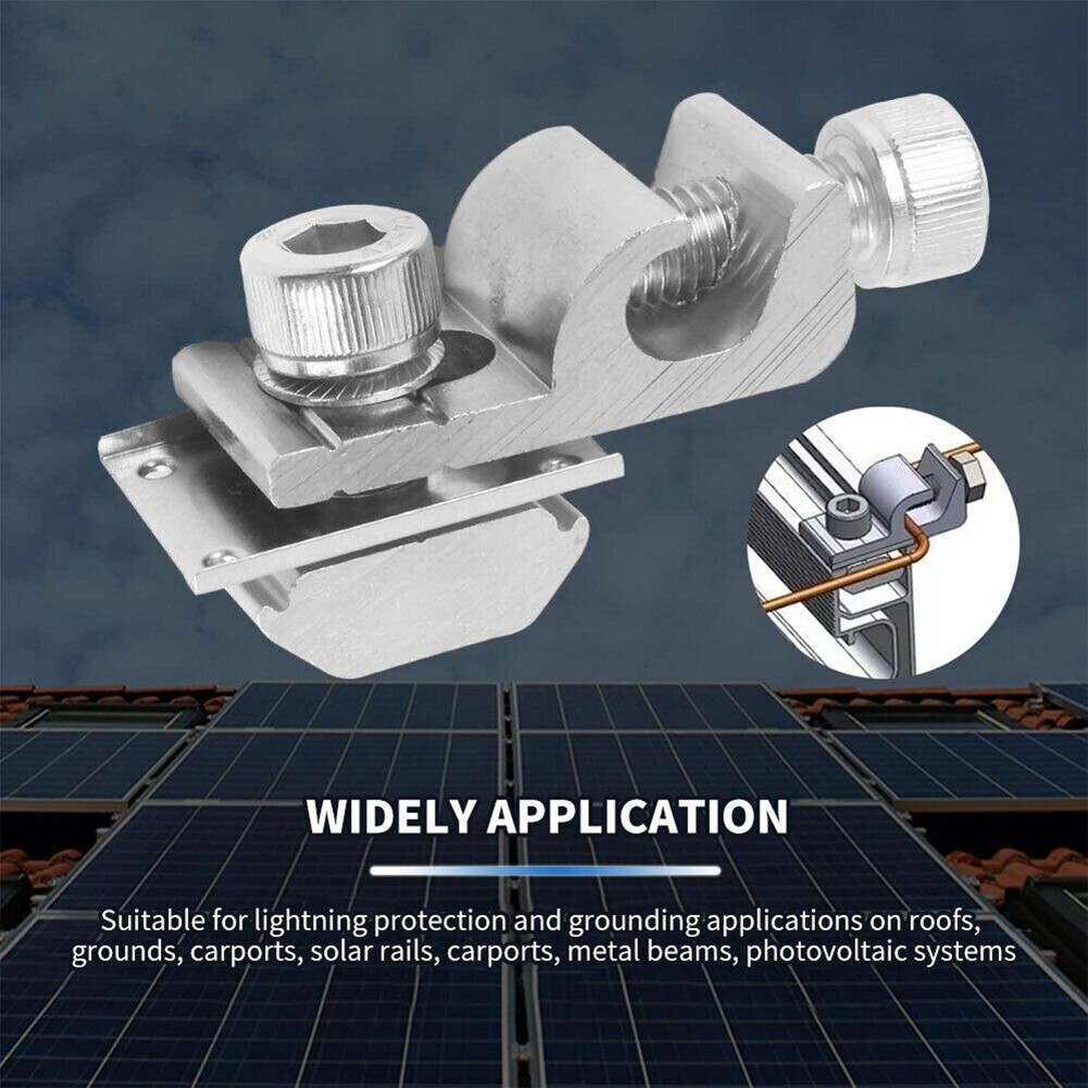 Solar Panel Solar Mounting System Ground Grounding Lug Standard Grounding Clip