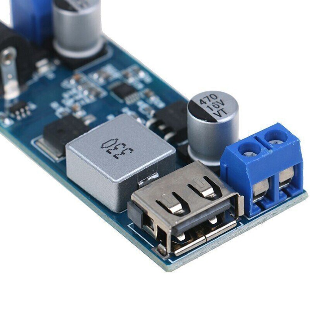 Wide Compatibility 24V 12V to 5V 5A Step Down Supply Converter USB