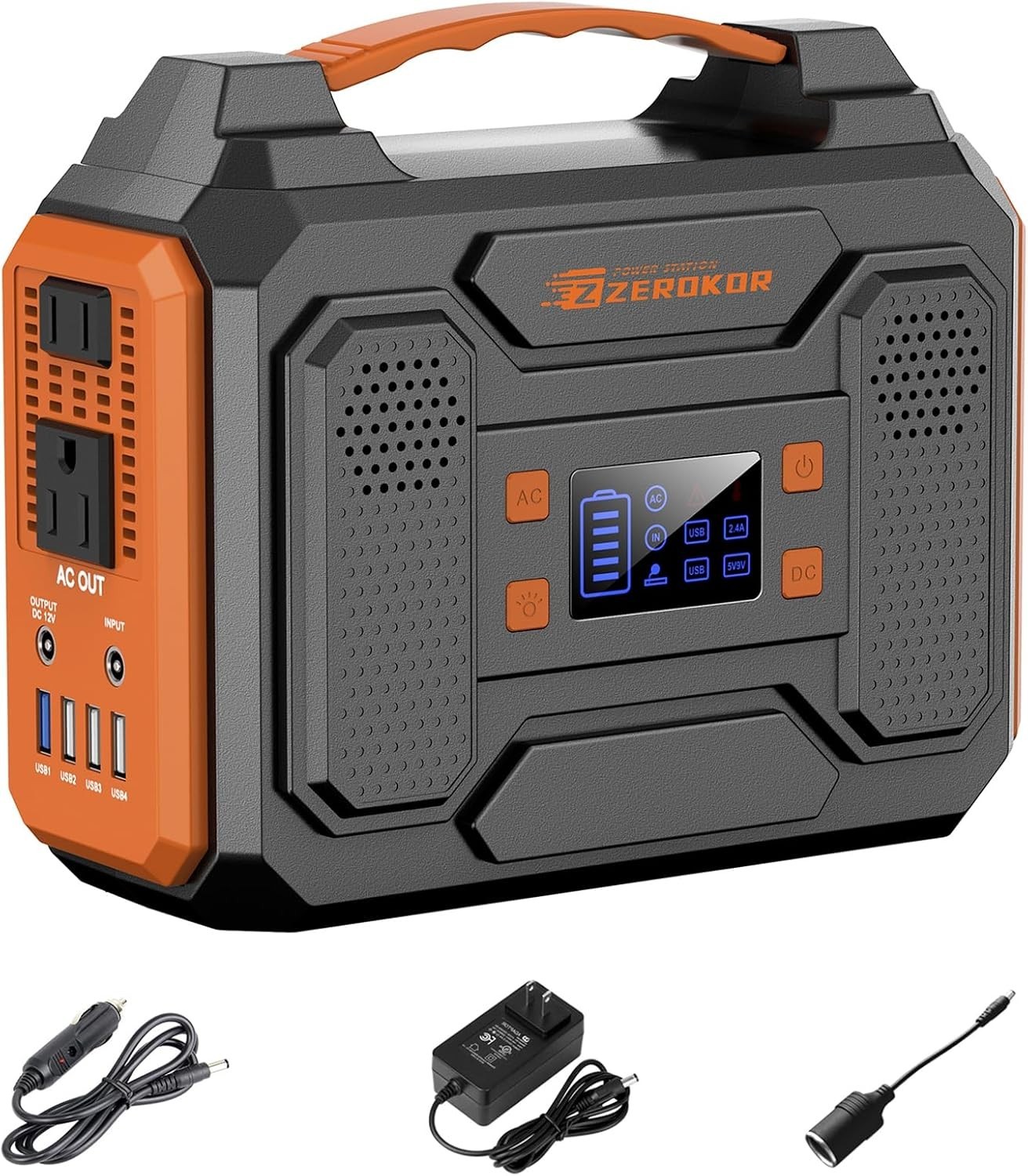 Versatile 300W Power Station with Pure Sine Wave Output for Home and Travel