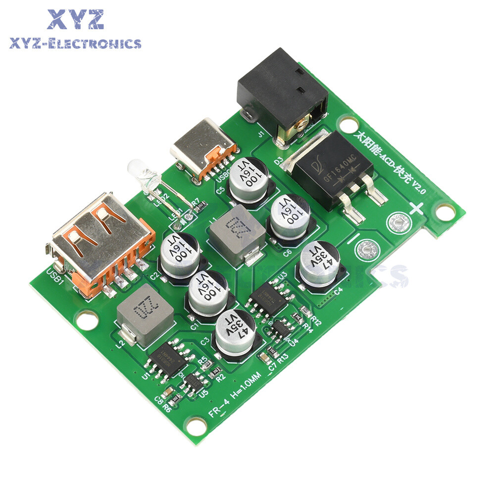 Solar Controller Solar Panel Voltage Regulator QC PD Fast Charging Solar Charger