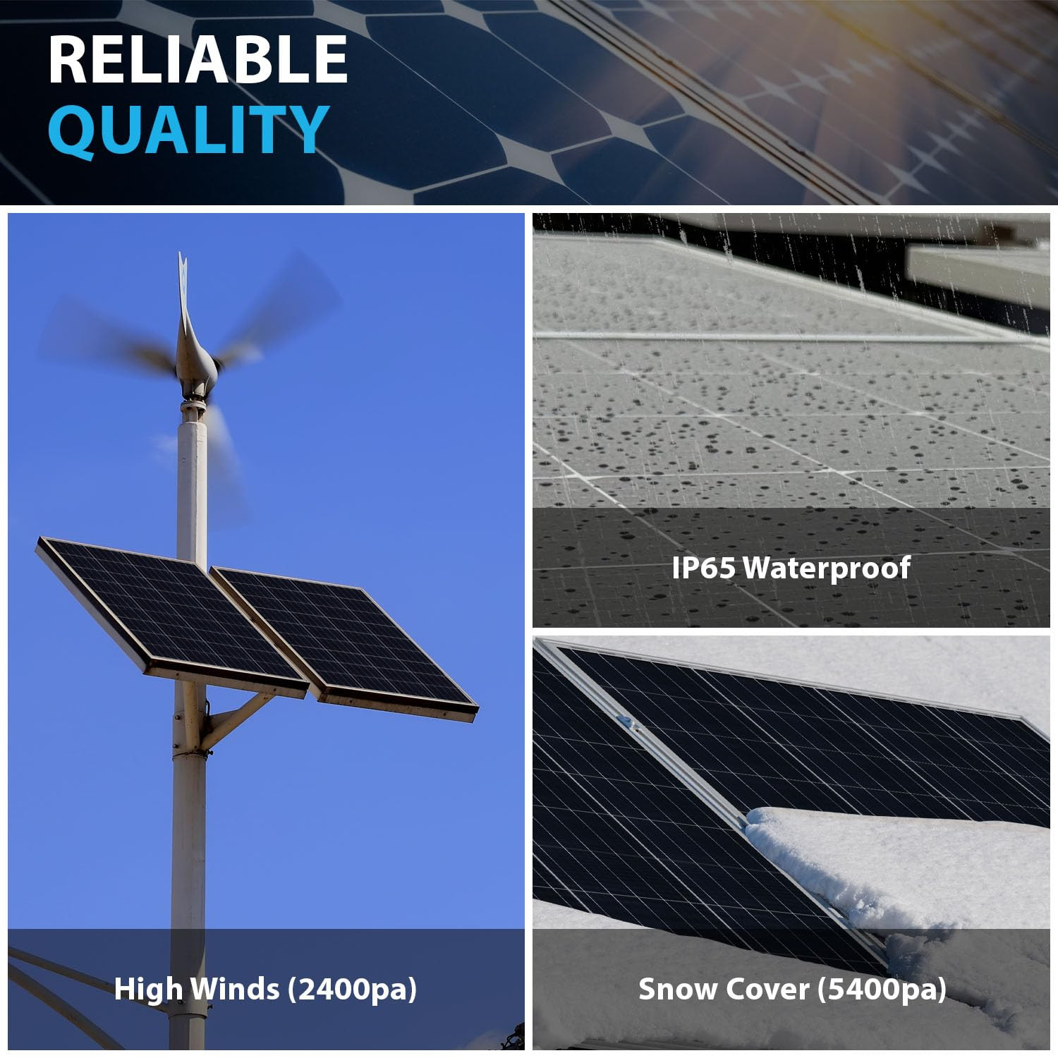 200 Watt 12 Volt, High Efficiency Monocrystalline Solar Panel with Solar Connect