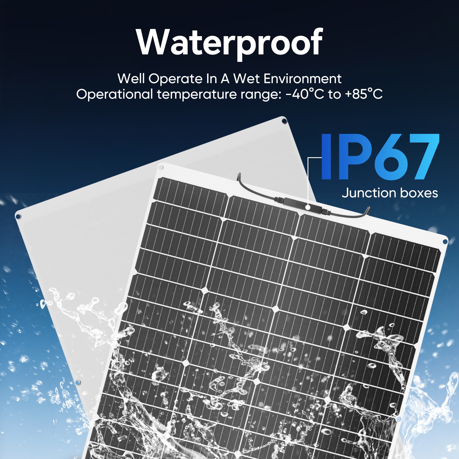 150W 300W 450W 600W Flexible Portable Solar Panel PV RV Rooftop Cabin Boat Home