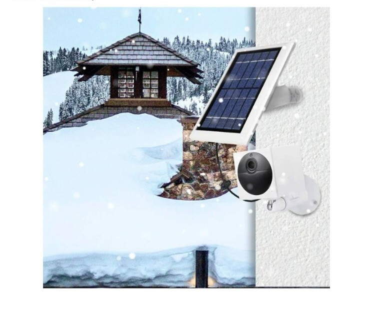WASSERSTEIN Solar Panel Charinng solution for Wyze Cam Outdoor, White