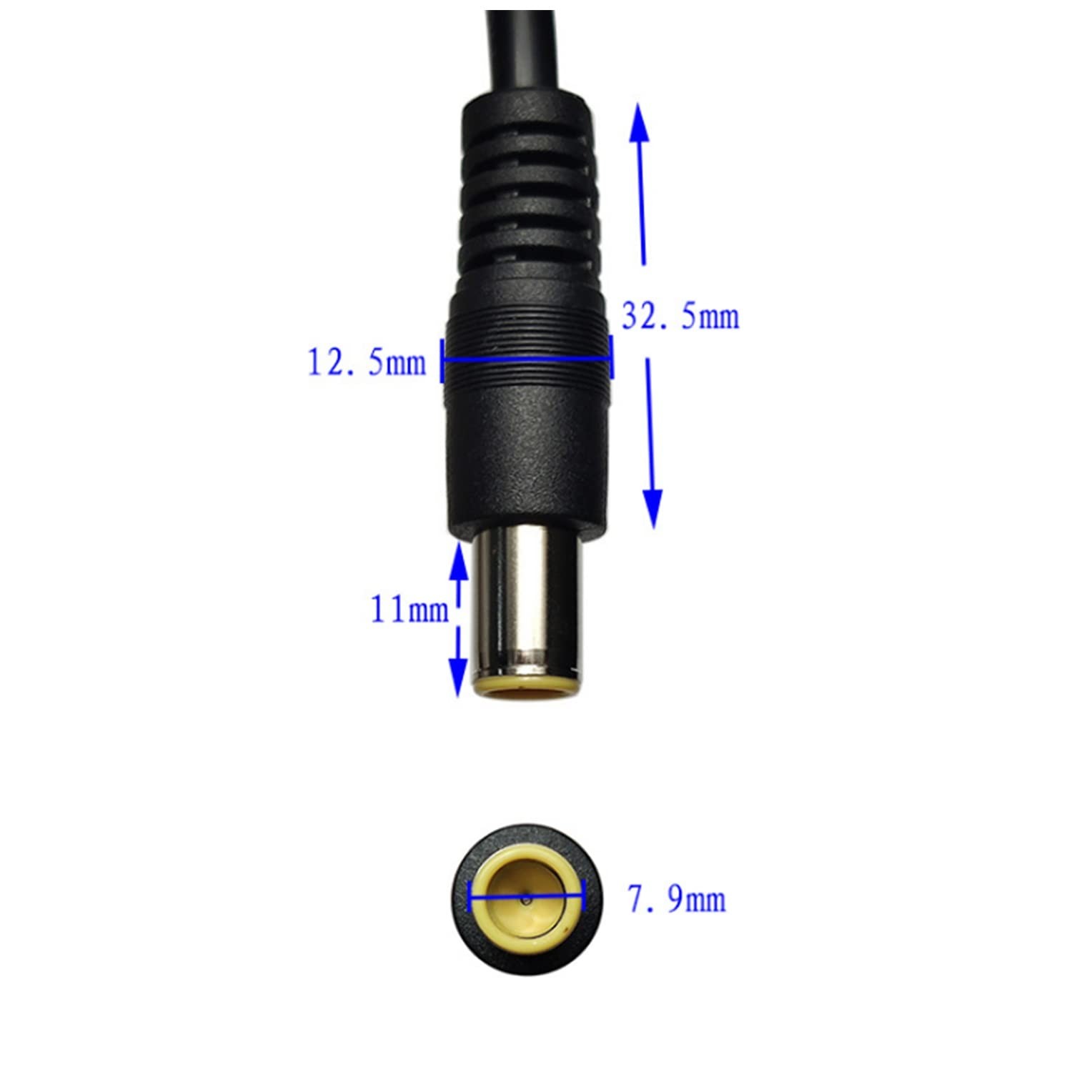 16AWG DC 8mm to 45A Connector Cable, Solar Panel Adapter, 1ft for Powerpole