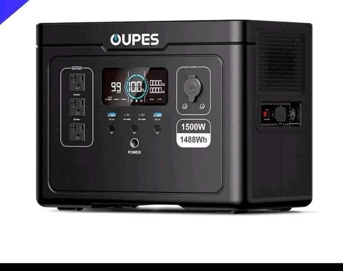 OUPES Exodus 1500 Portable Power Station 1500W/1488Wh