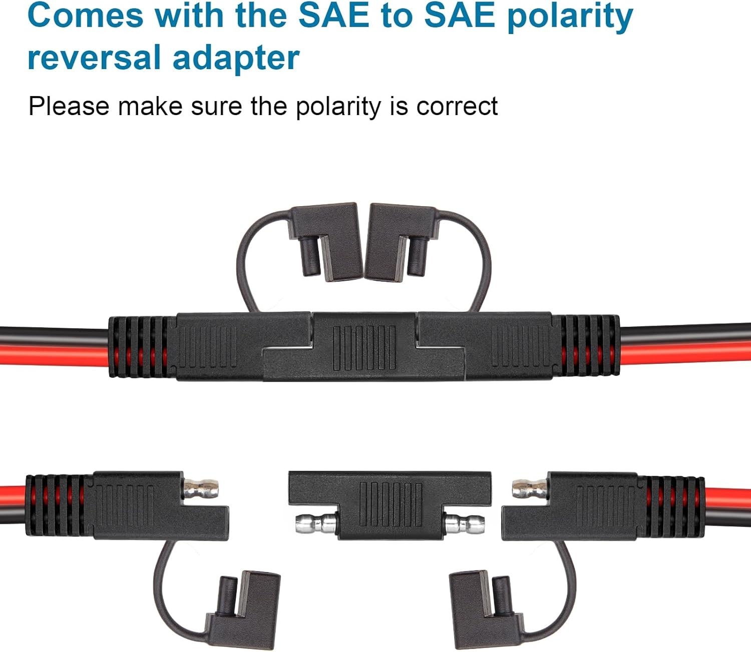 SAE Extension Cable Heavy Duty 25FT 10AWG Tinned Copper Marine RV Automotive
