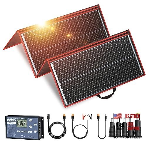 300W Portable Foldable Solar Panel Kit, Compact 19.3×37.4in 300W 20x38in