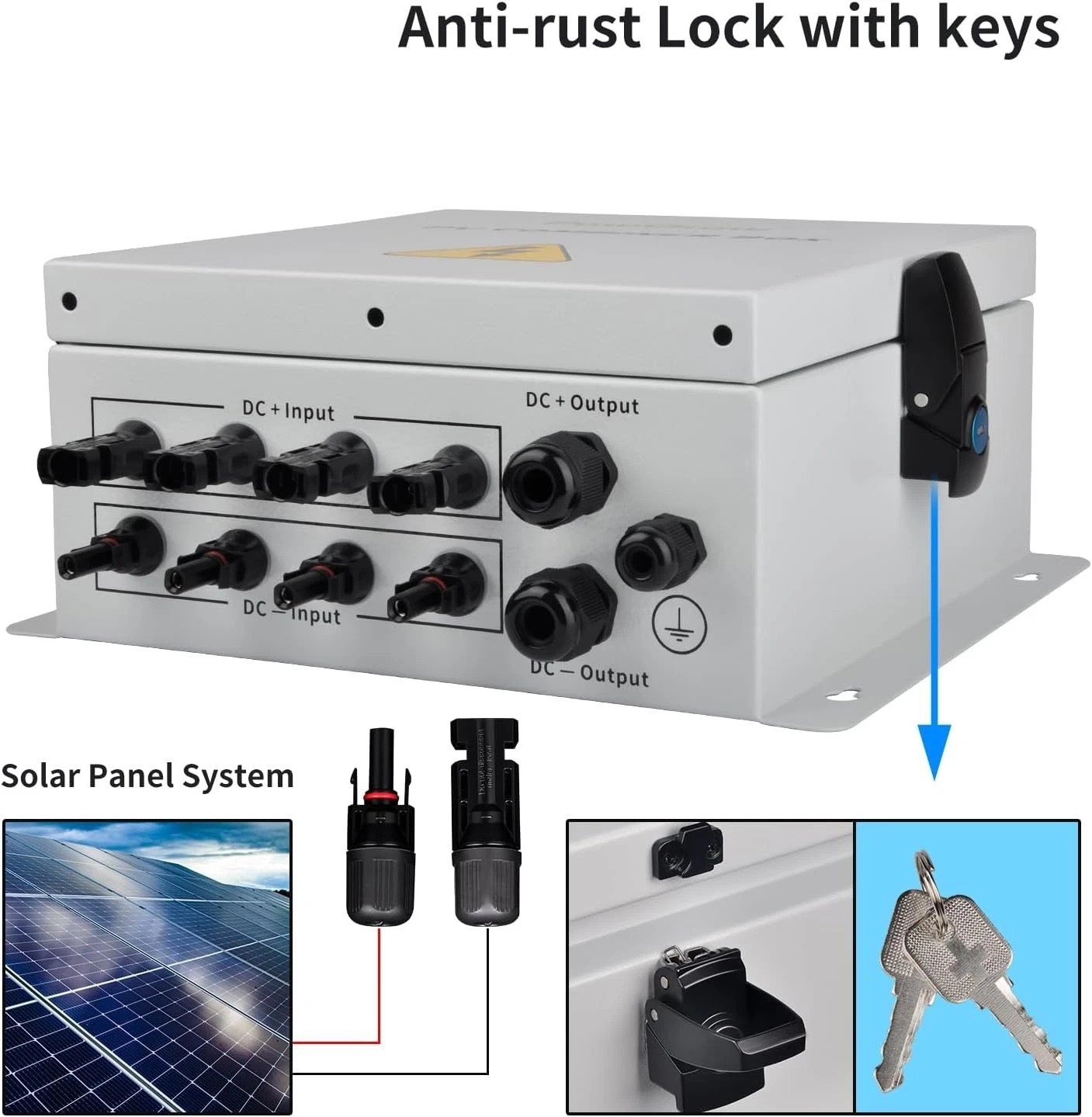 Comprehensive PV Combiner Box with Lightning Protection – Reliable Solar System