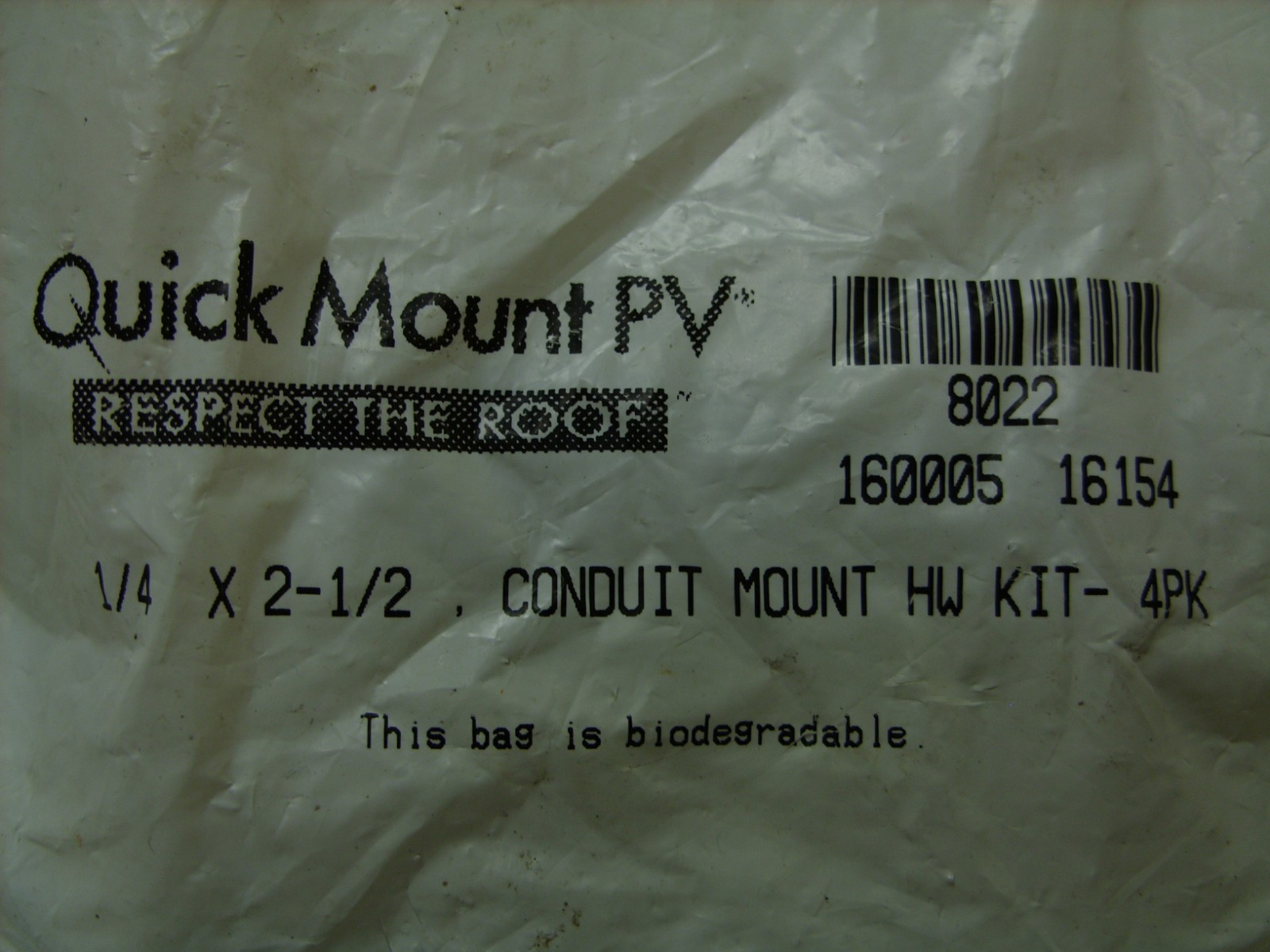 Quick Mount PV – Solar Panel Mounting Stainless Lag Bolt & Washer Hardware Kit